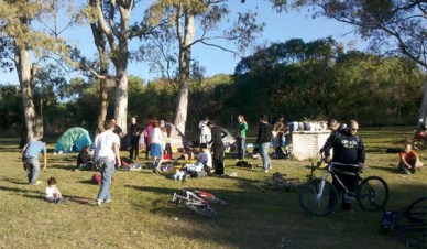 Ecologistas acampando en la Toma Vieja.