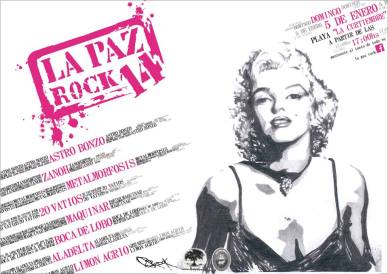 la paz rock playa enero