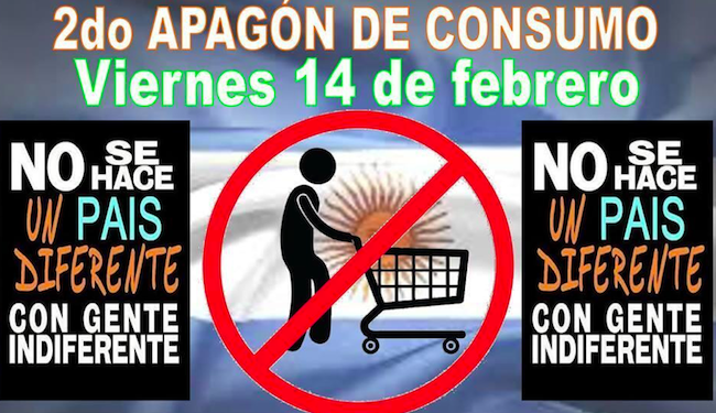 Preparan un nuevo “apagón de consumo” para el viernes 14 de&nbsp;febrero