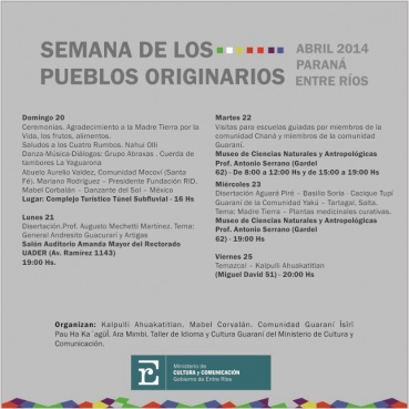 Actividades por la semana de los Pueblos&nbsp;Nativos