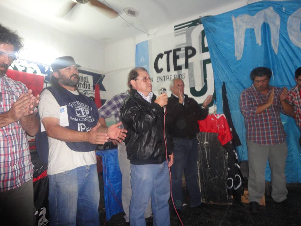 Acto de la CTEP en&nbsp;Concordia