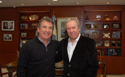 Urribarri se reunió con el gobernador Daniel&nbsp;Peralta