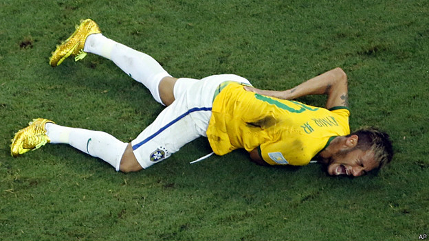 Neymar quedó lesionado y no jugará el resto del&nbsp;Mundial