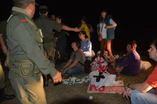 represión concordia gendarmería fracking