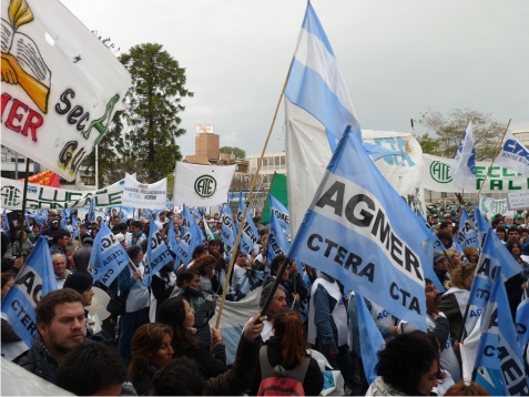 La CTA Entre Ríos movilizó en&nbsp;Paraná