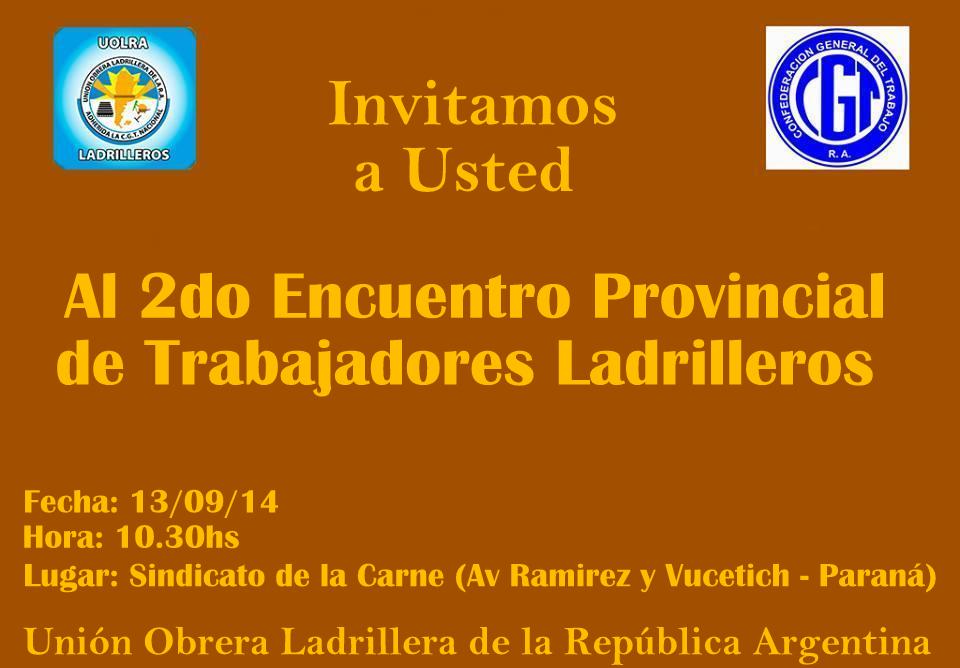 encuentro UOLRA ladrilleros
