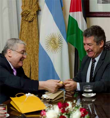 Urribarri recibió al embajador de&nbsp;Palestina