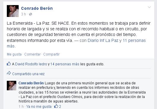 conrado beron deportes natacion