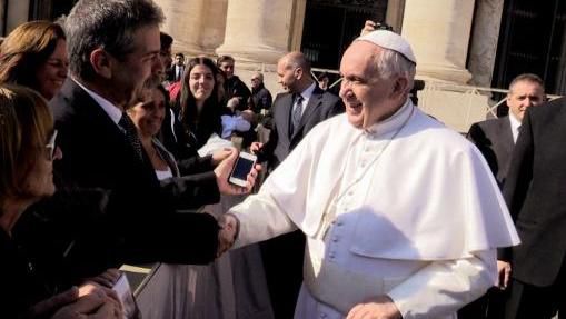 Papa Francisco y Sergio Burstein