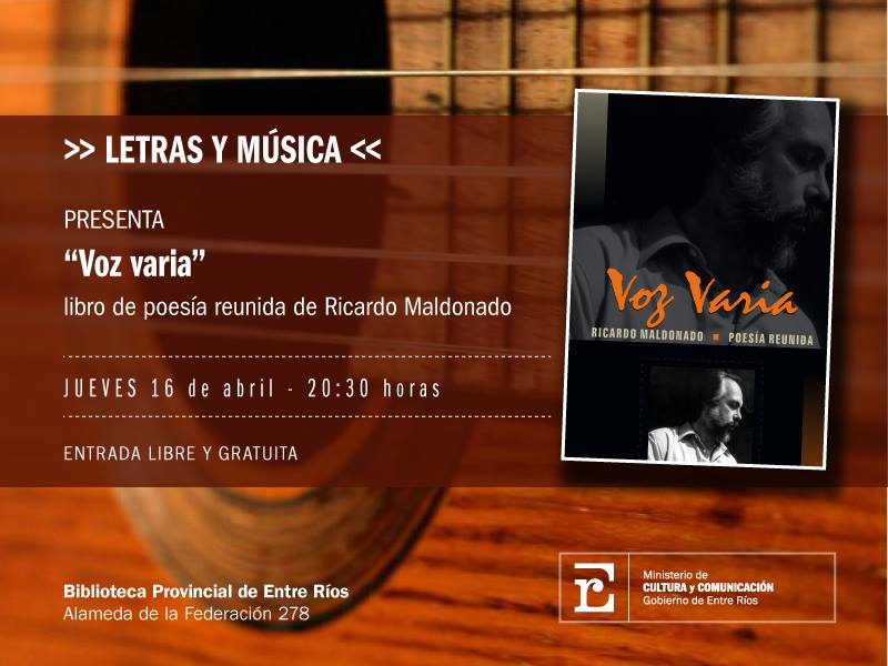 voz varia libro ricardo maldonado