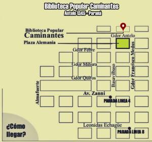 biblioteca popular caminantes