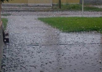 Conscripto Bernardi: fuertes lluvias y&nbsp;granizo