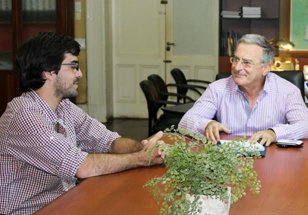 Sarubi y ministro Benedetto