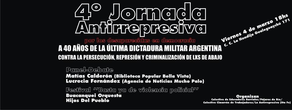 4 jornada anti represiva