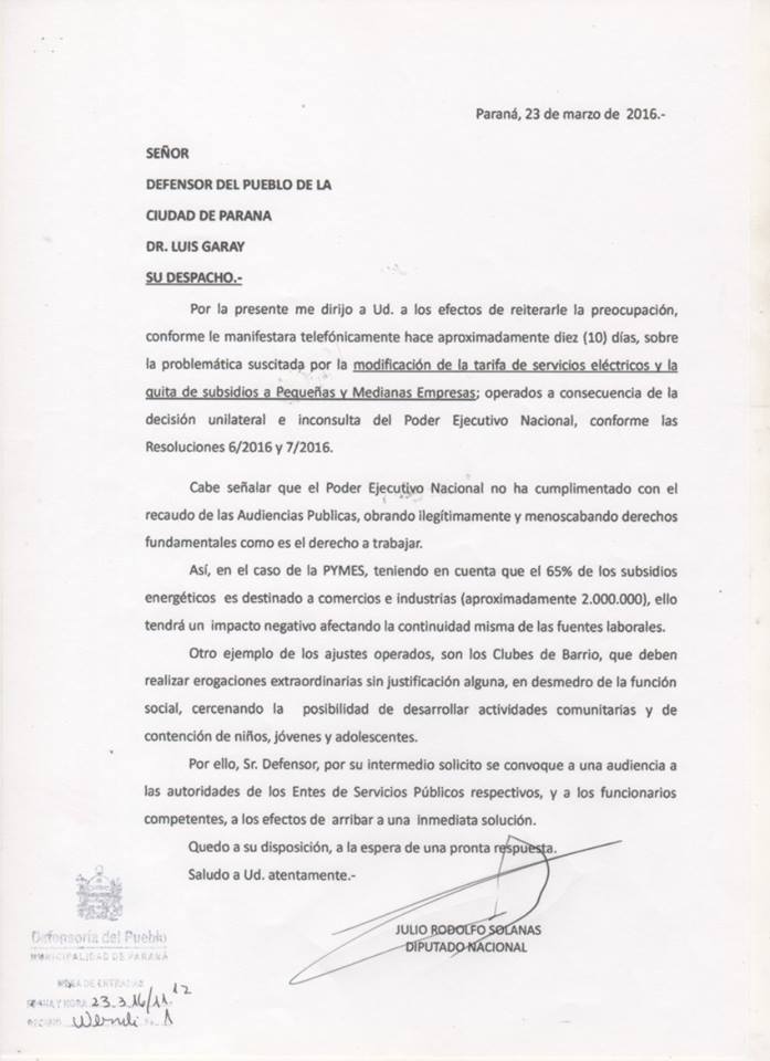 julio solanas tarifas electricas