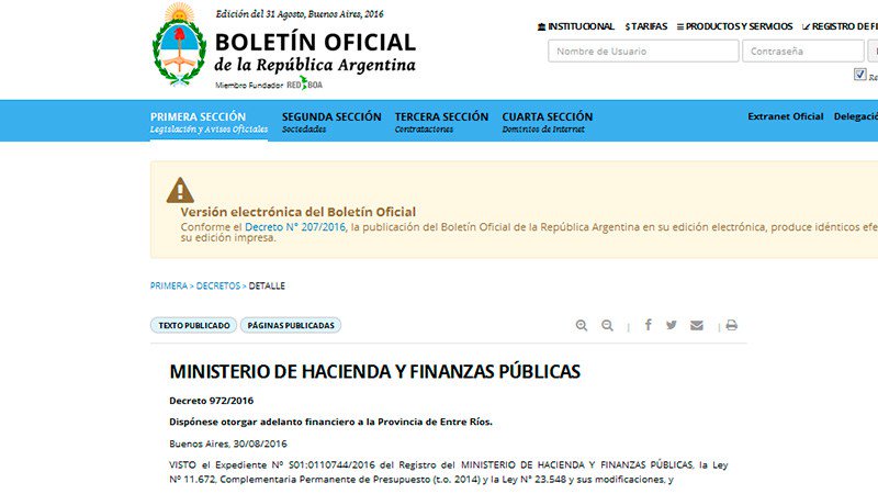 adelanto 300 millones