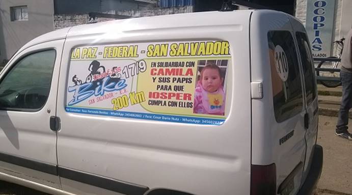 Reclamo al IOSPER: por Camila unirán en bicicleta La Paz, Federal y San&nbsp;Salvador