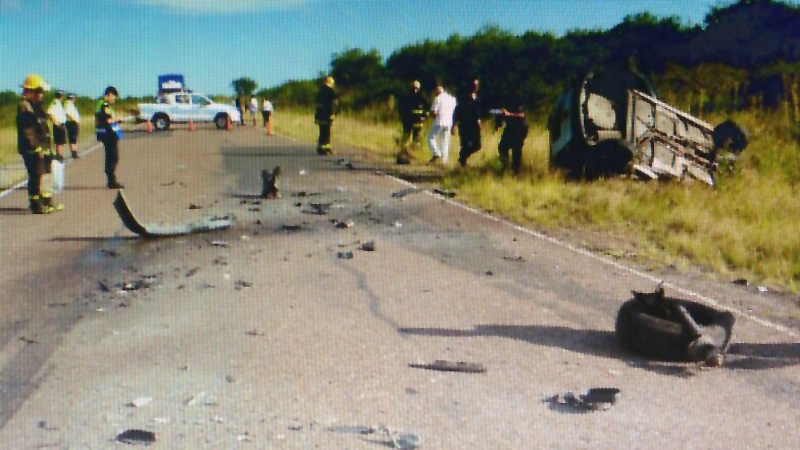 Ruta 6: un hombre falleció tras el choque de un colectivo y un&nbsp;auto