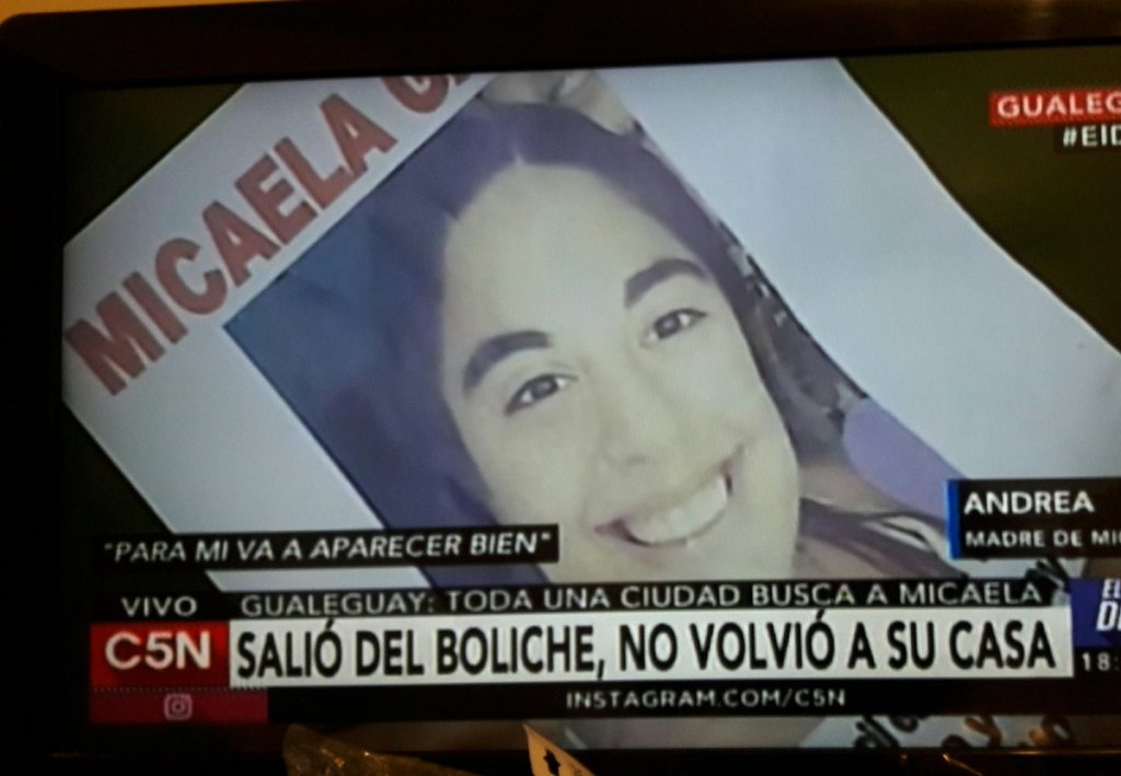 Secuestran un auto y buscan a un hombre por la desaparición de&nbsp;Micaela