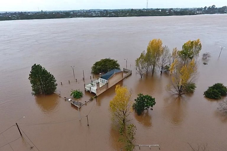 La creciente se estacionó en 14,80 metros en&nbsp;Concordia