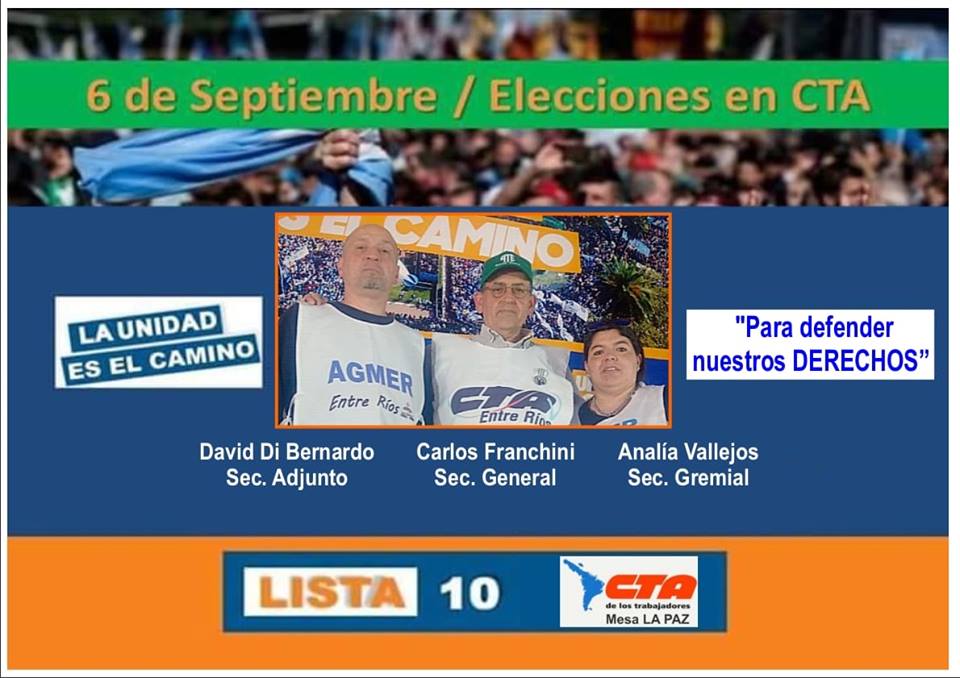 CTA: jueves de&nbsp;elecciones