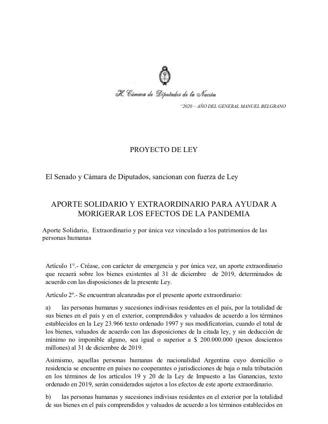 Aporte Solidario Extraordinario