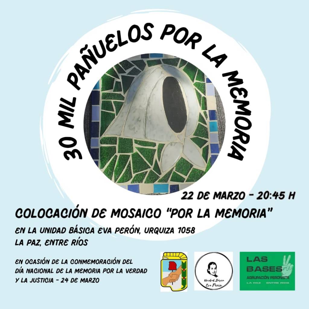 Colocan mosaico «Por la&nbsp;Memoria»