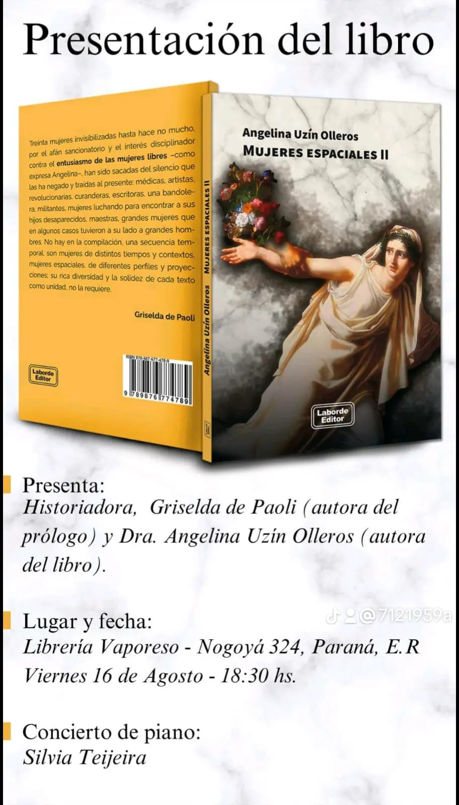 Se presenta este viernes “Mujeres espaciales” II de Angelina Uzín&nbsp;Olleros