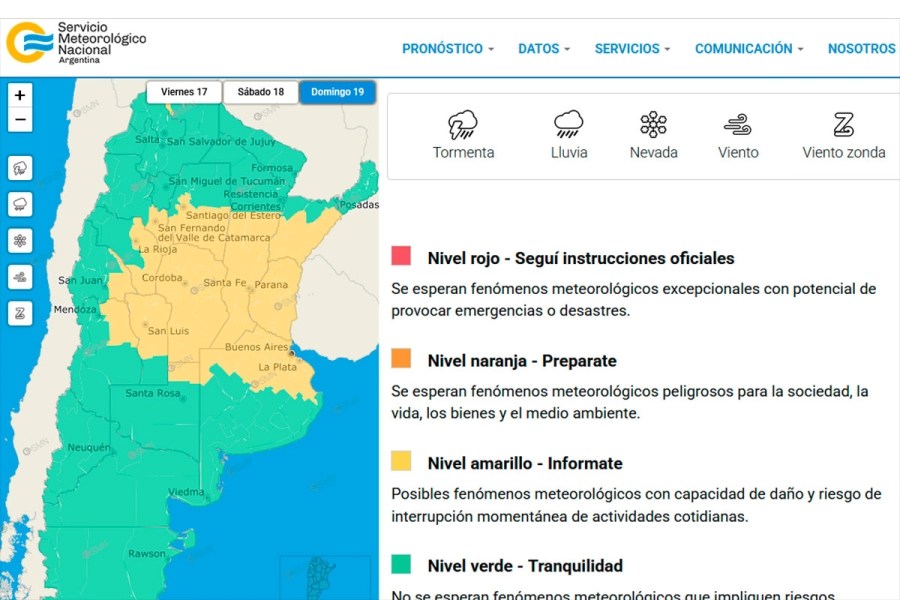 Alerta por tormentas: abarca todo Entre Ríos y otras&nbsp;provincias