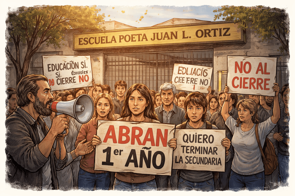 Una escuela en alerta y el reflejo de una crisis más profunda