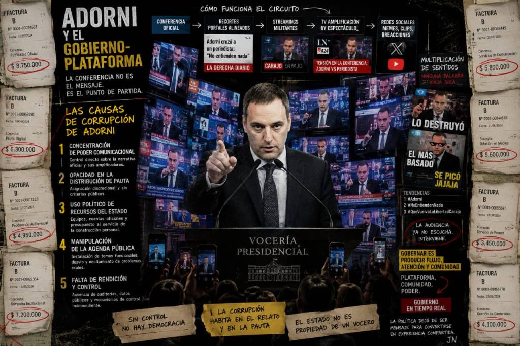 Adorni y el gobierno-plataforma