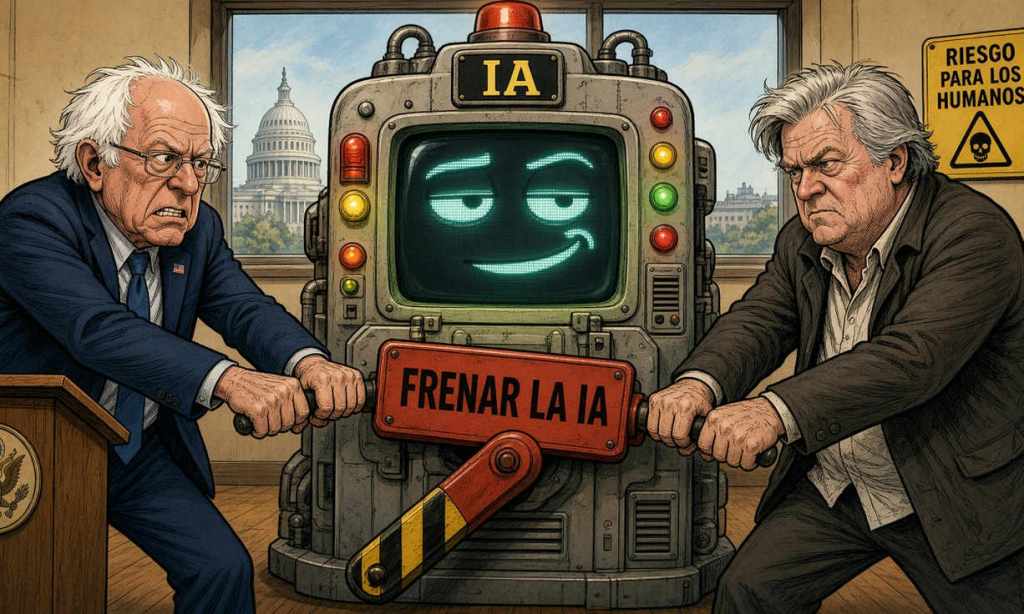 Bernie Sanders y Steve Bannon se unen para exigir límites al desarrollo de la IA