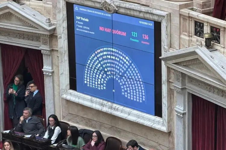 El intento opositor se vio frustrado cuando a las 14.31 el presidente de la Cámara dio por concluido el intento e hizo lugar a las expresiones en minoría. El tablero marcaba la presencia de 121 legisladores.
